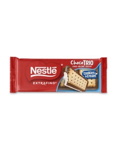 NESTLE/TABLETA CHOCO TRIO COOKIES & CREAM 90GX18U