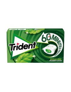 CHUPA/TRIDENT 60 MINUTOS SPEARMINT 16 UND. C/15