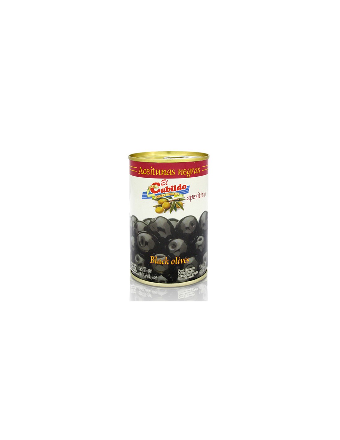 CABILDO/LATITA ACEITUNAS NEGRAS 240/260 12 UND.