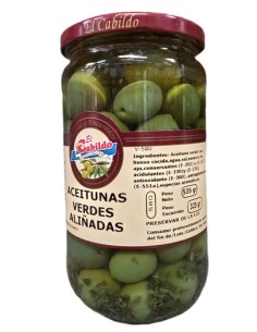 CABILDO/V-580 ACEITUNAS VERDES ALIÑADAS 12 UND.