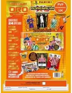 PANINI/CARTON PREMIUM ORO ADRENALYN 25/26 10E C/24