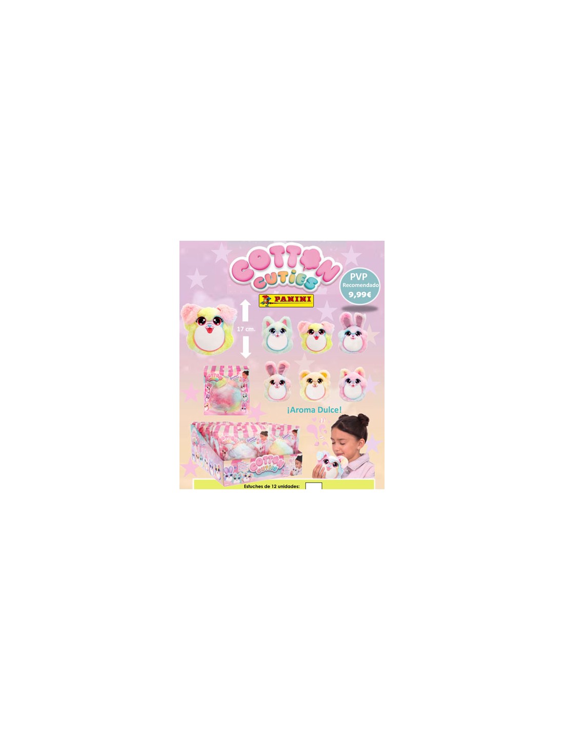 PANINI/SOBRES COTTON CUTIES MINIS 12 UN. 9,99 C/2